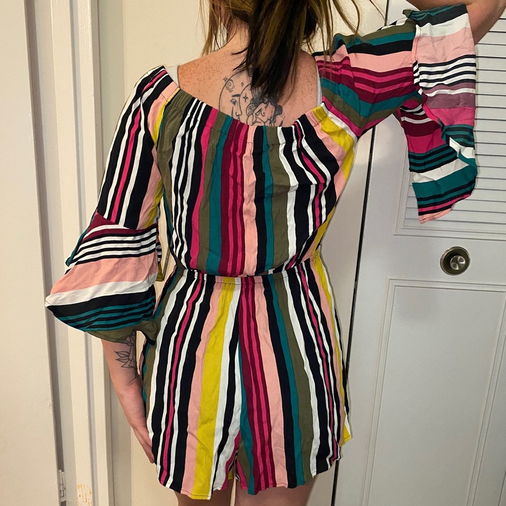 Express striped romper